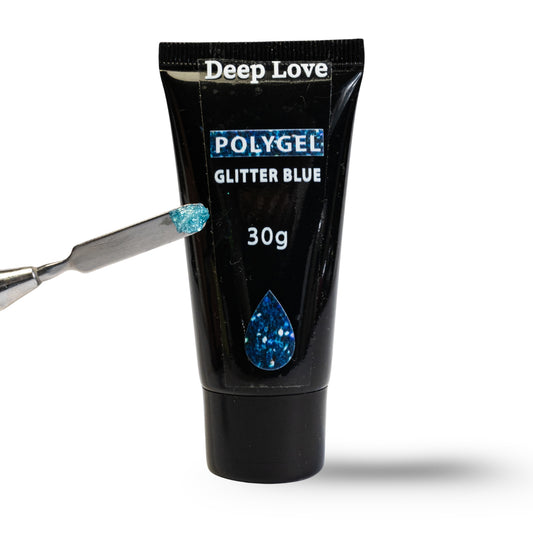 POLYGEL GLITTER BLUE