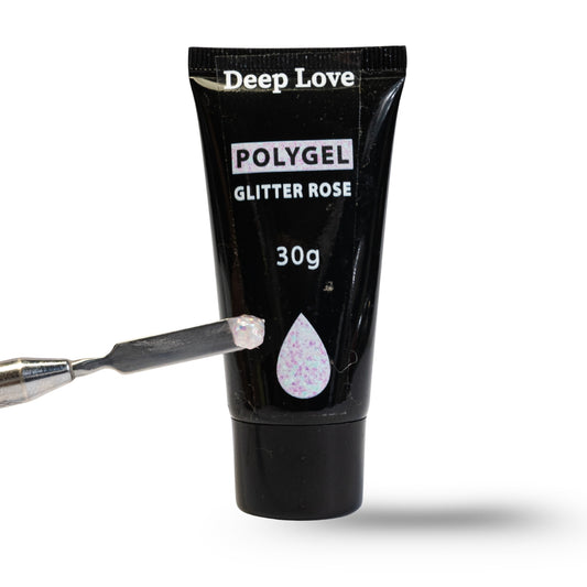 POLYGEL GLITTER ROSE